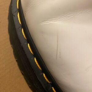 Dr. Martens 1461 Quad Platform Oxfords – White – Men’s 11 / Women’s 12